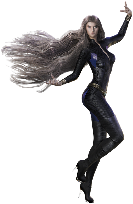 Magic Women Beautiful Flies - Girl Clipart (497x720), Png Download