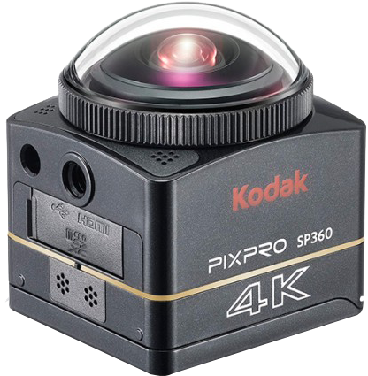 Kodak Pixpro Sp360 4k 360 Degree Camera Unveiled - Kodak 4k 360 Camera Clipart (732x732), Png Download