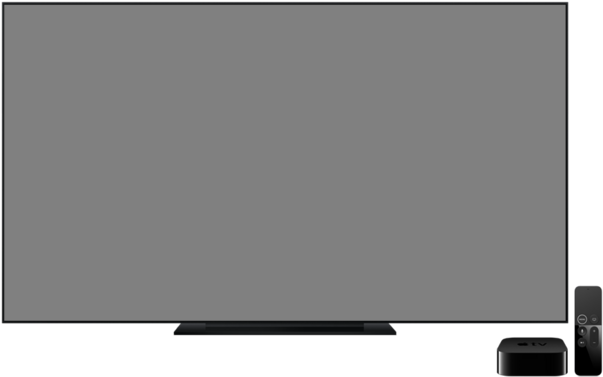 Apple Tv - Apple Tv Mockup Png Clipart (720x495), Png Download