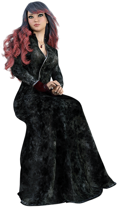 Female Women Fantasy Magic Beautiful Young Model - Fur Clothing Clipart (432x720), Png Download