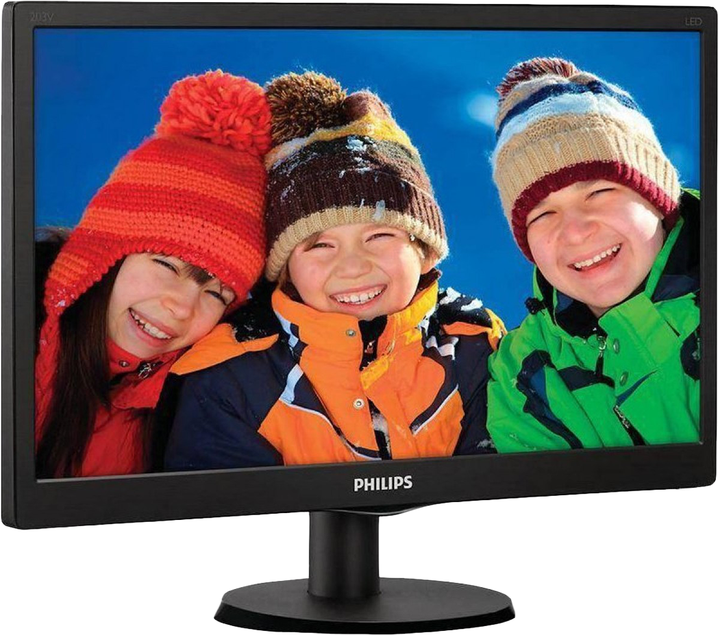 Pc Monitor - Monitor Philips Led 193v5l Clipart (1080x972), Png Download