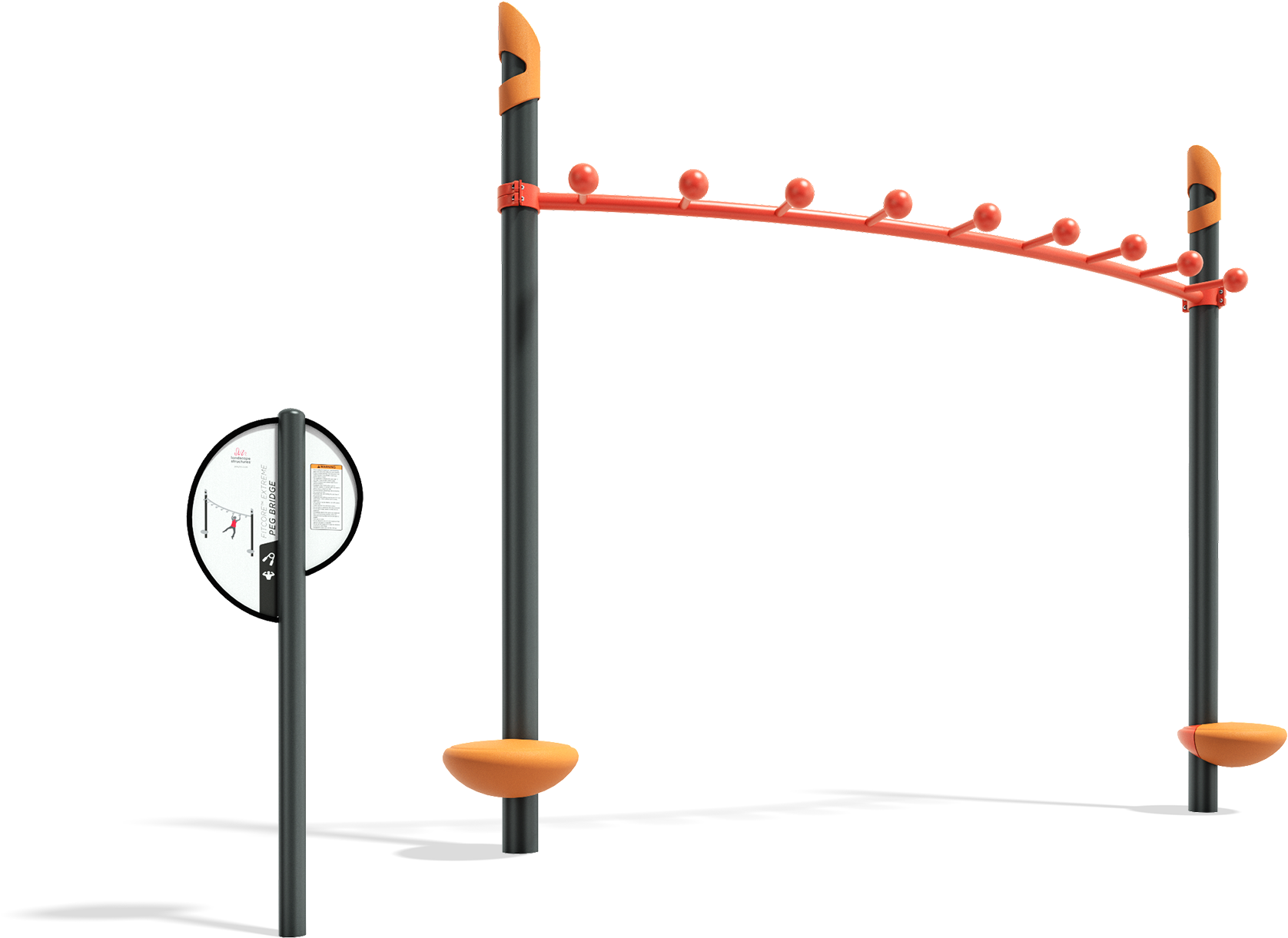 Fitcore™ Extreme Peg Bridge - Sign Clipart (2000x1530), Png Download