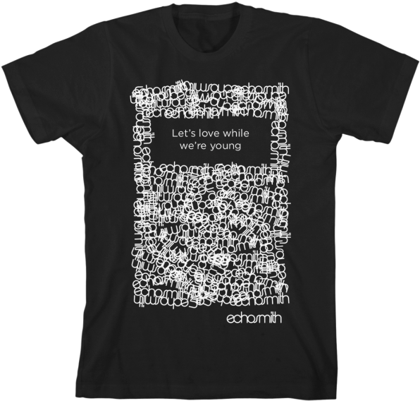 Echosmith Scribble T-shirt - Green Day Tour Shirt 2017 Clipart (600x600), Png Download