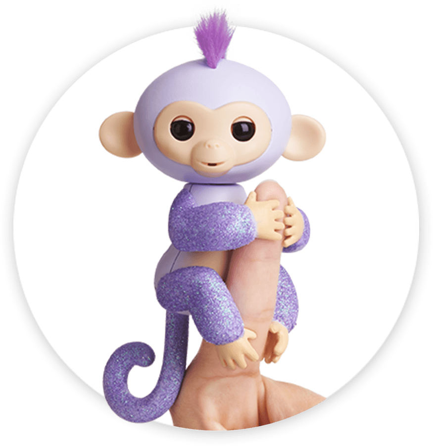 Fingerlings Monkey Glitter Kiki - Fingerlings Glitter Kiki Clipart (920x920), Png Download