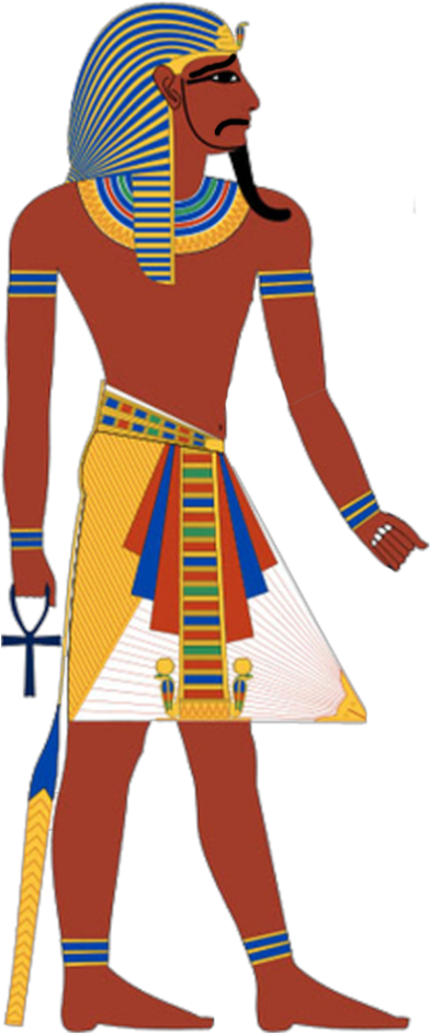 Ancient Egypt Pharaoh Clothing Clipart (420x971), Png Download