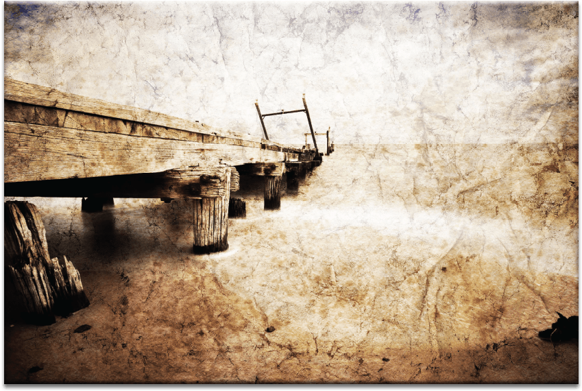 Grantville Pier - Monochrome Clipart (900x900), Png Download