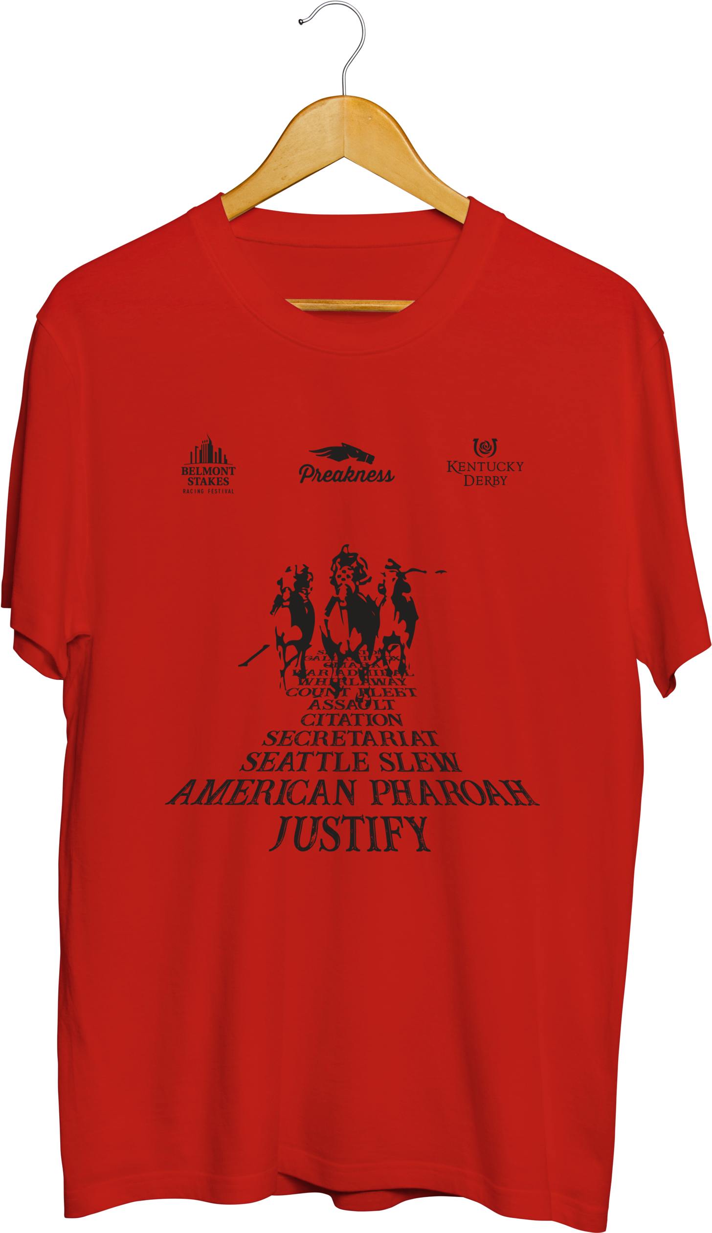 Triplecrown Red T-shirts - Active Shirt Clipart (3200x3000), Png Download