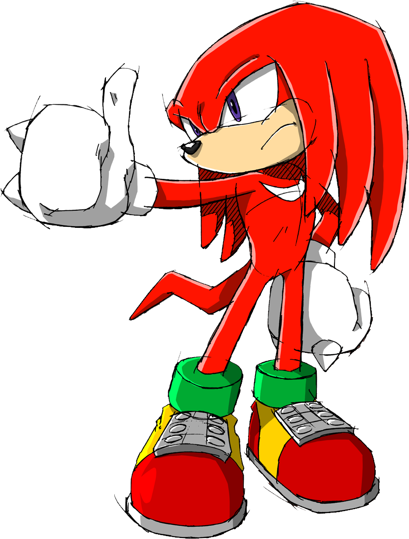 Image Sonic Channel Png News Network - Knuckles The Echidna Sonic Channel Clipart (901x1145), Png Download