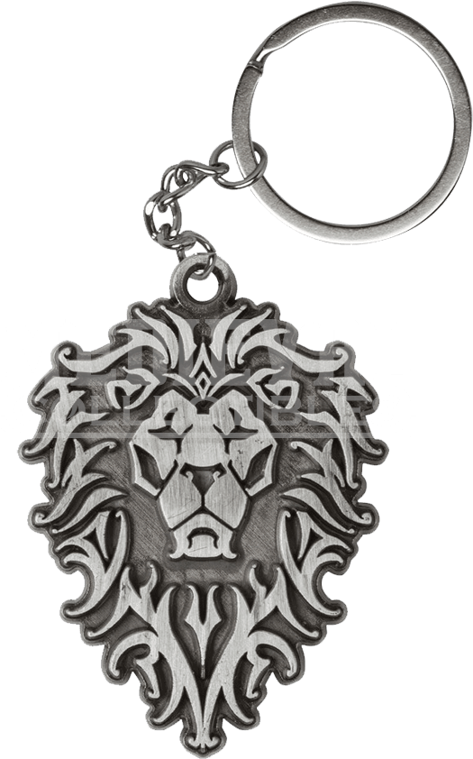 Warcraft Movie Alliance Logo Metal Keychain - Warcraft Alliance Keychain Clipart (850x850), Png Download