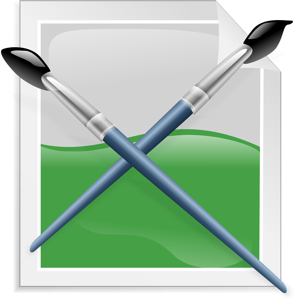 Paint Brush Software Landscape Clipart Png Download Large Size