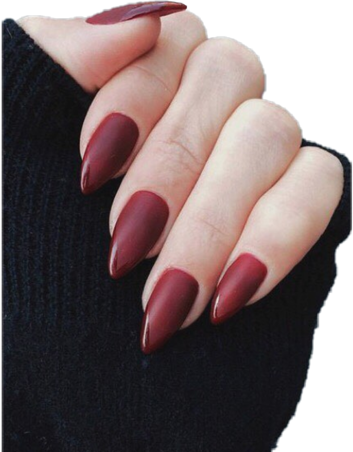 #nails #red #aesthetic - Red Nail Aesthetic Clipart (725x928), Png Download