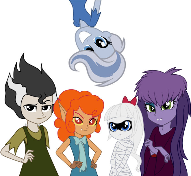 Clip Art Black And White Stock Drawing Gangsters Scooby - Ghoul Girls Scooby Doo - Png Download (661x611), Png Download