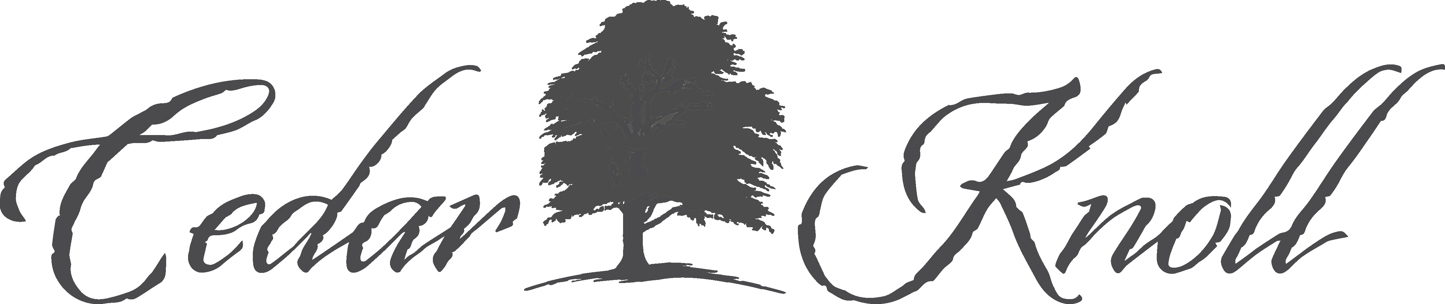 Cedar Knoll - Silhouette Clipart (4687x986), Png Download