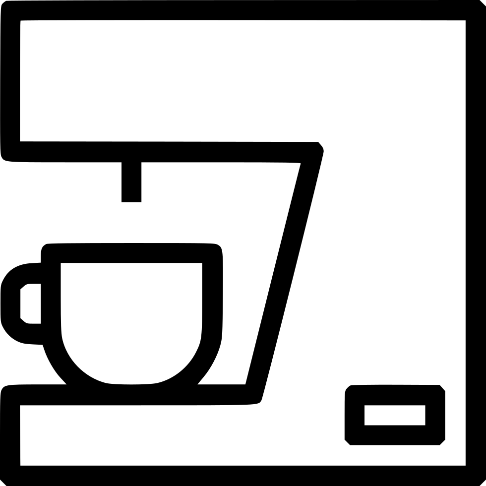 Png File Svg - Free Coffee Machine Icon Clipart (980x980), Png Download