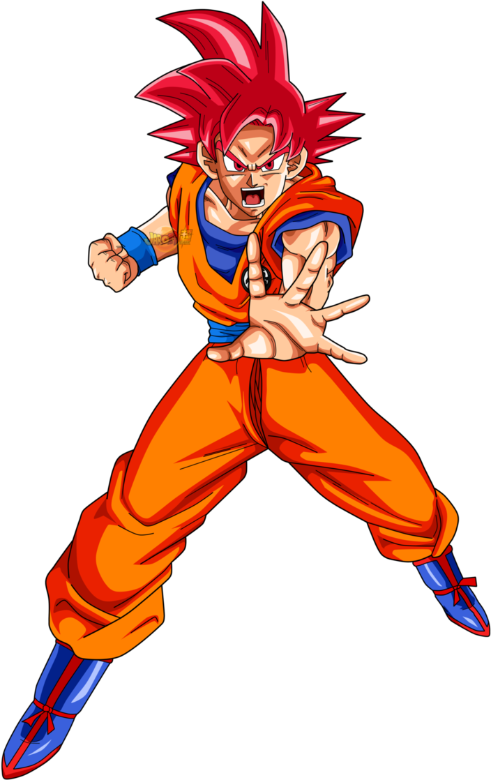 Goku Ssj God Png - Goku Ssj God Dbs Png Clipart (713x1120), Png Download