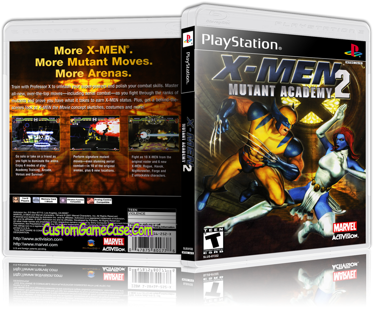 Download X Men Mutant Academy - X Men Mutant Academy 2 Psx Cover Clipart (749x630), Png Download