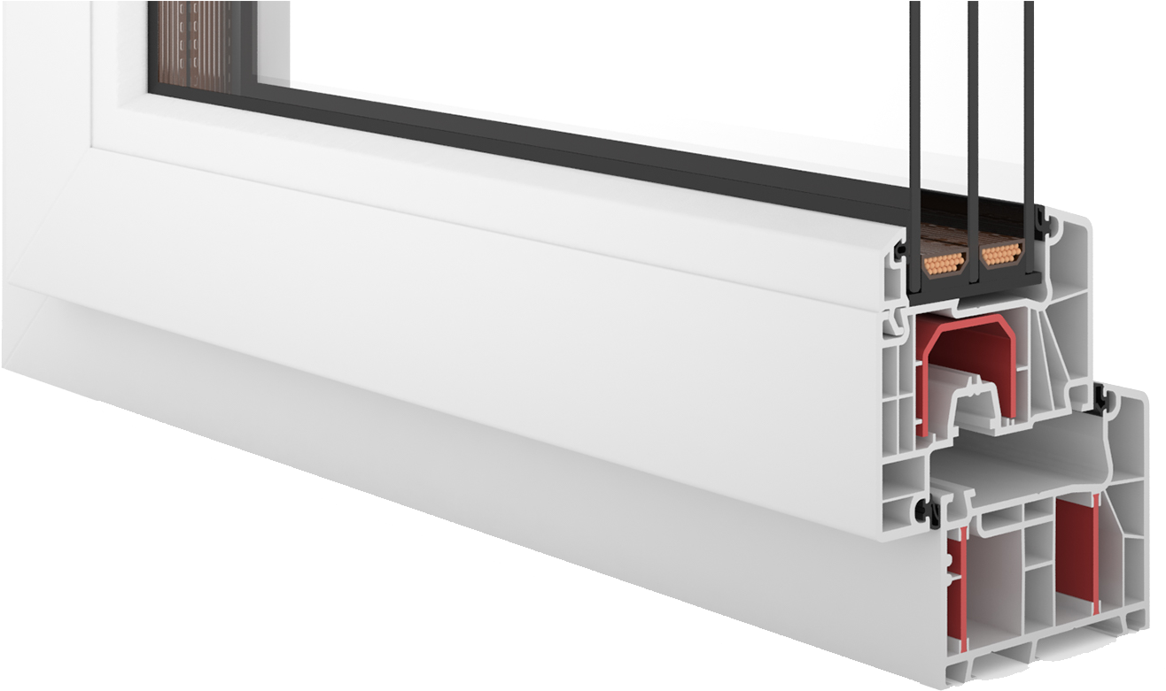 Thermoupvc Valueline 9 Interiror Panoramicframedetail - Panoramic Window Without Frame Clipart (1428x802), Png Download