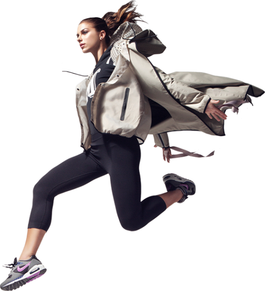 Beyond Soccer - Nike Fashion Model Clipart (546x600), Png Download