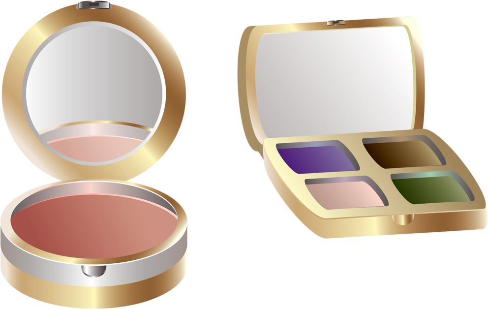 Makeup Clipartface Powdergirly - Eye Shadow - Png Download (992x628), Png Download