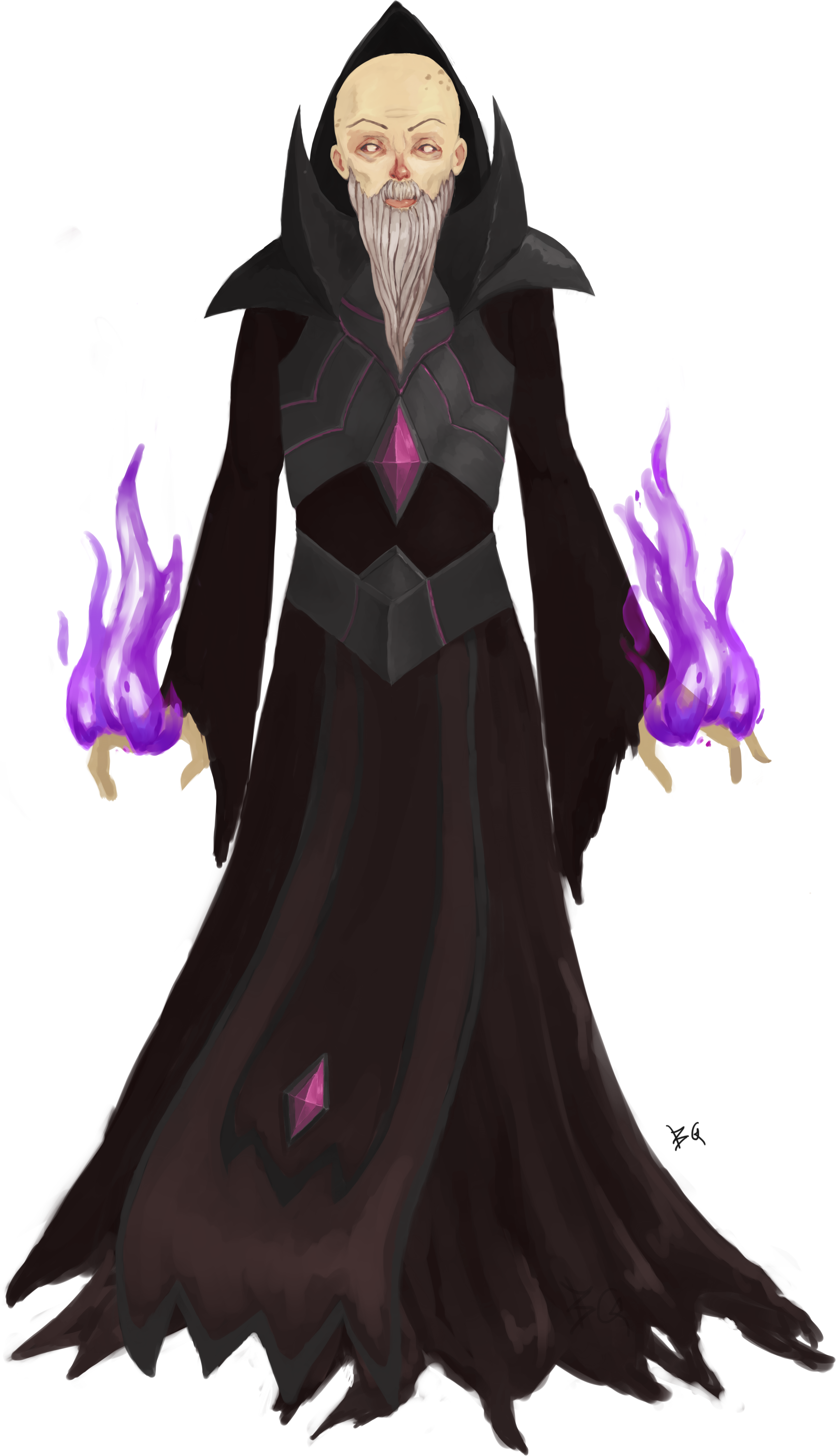 Necromancer - Necromancer Png Clipart (3705x6452), Png Download