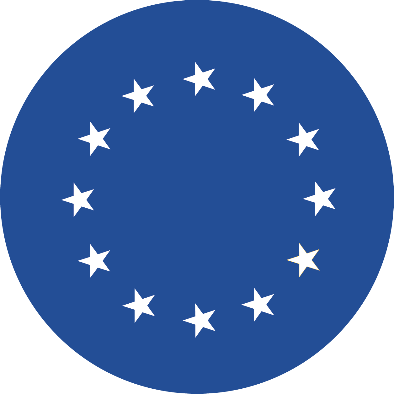 Euro-01 - Circle Of 13 Stars Clipart (1256x1256), Png Download