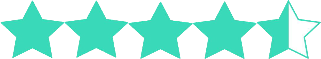From The Moment I First Opened The File, I Was Very - 4 1 2 Star Rating Clipart (1152x296), Png Download