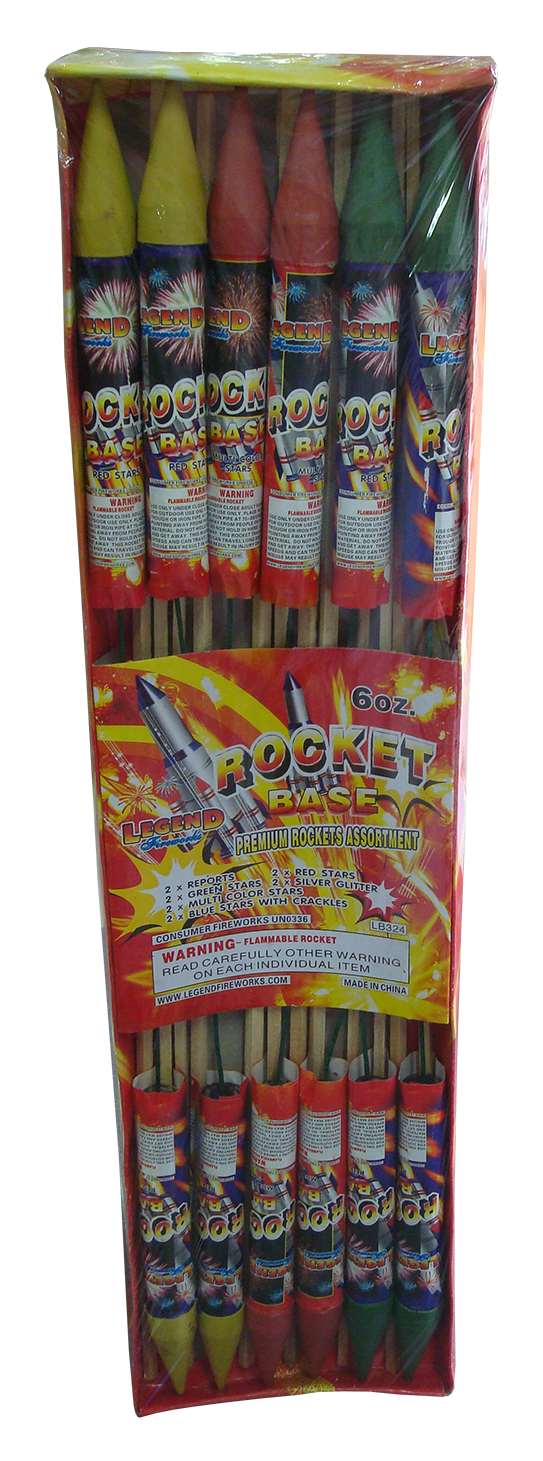 Silver Fireworks Png - 6 Oz Rockets Fireworks Clipart (543x1461), Png Download