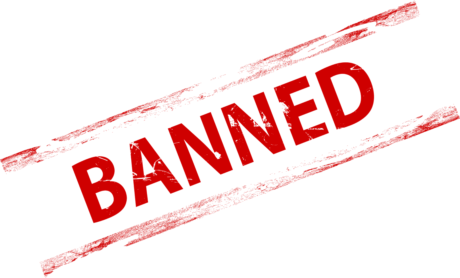 Banned Png Stamp Transparent - Reject Life Clipart (1600x967), Png Download