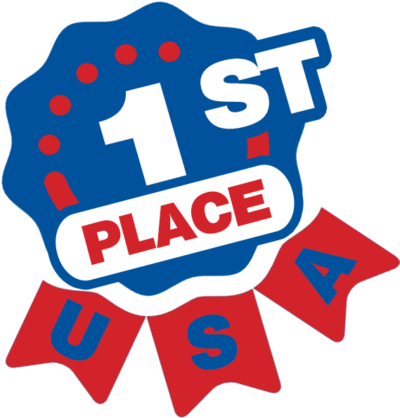 1st Place Usa Icon , Png Download Clipart (569x595), Png Download