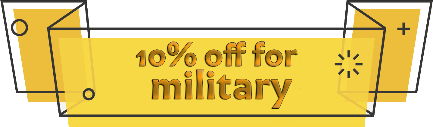 10 Off Military Yellow - Signage Clipart (1451x475), Png Download