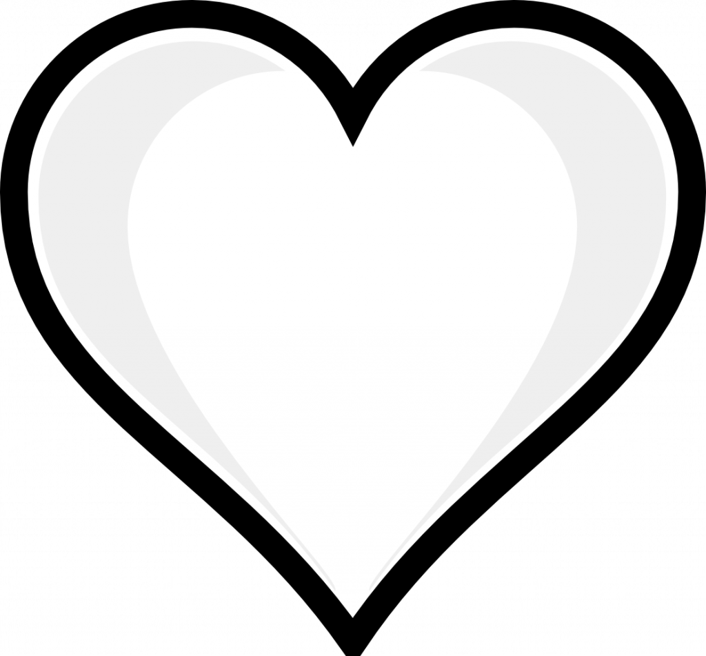 Heart Printable Coloring Pages Pintrest With Hearts - Heart Emoji Coloring Pages Clipart (1024x951), Png Download