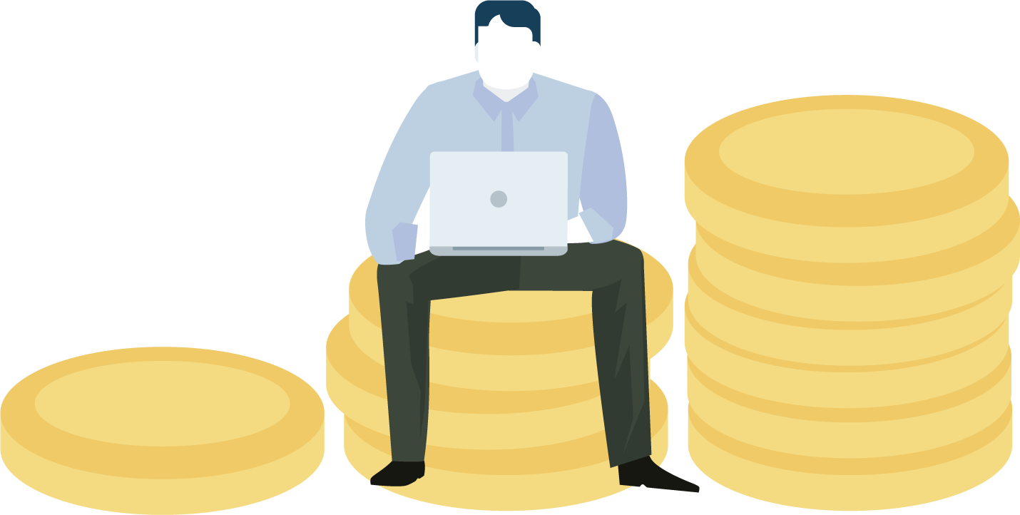 Small Business Marketing Fees - Sitting Clipart (1430x722), Png Download