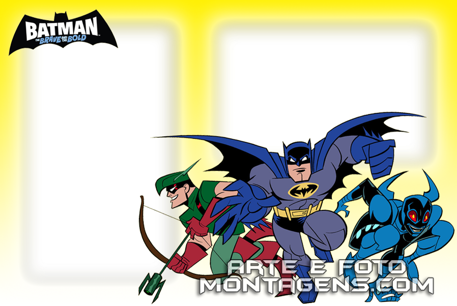 Moldura Batman Png - Batman Brave Andthe Bold Clipart (898x602), Png Download
