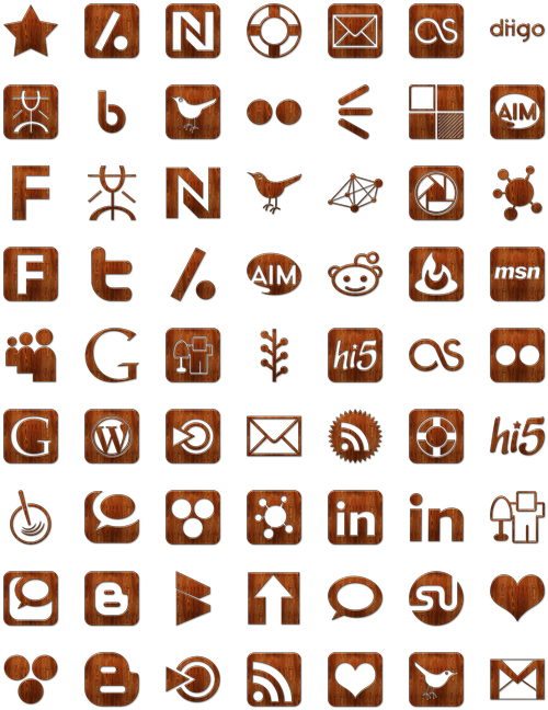 Search - Pack Icons Social Media Clipart (522x666), Png Download