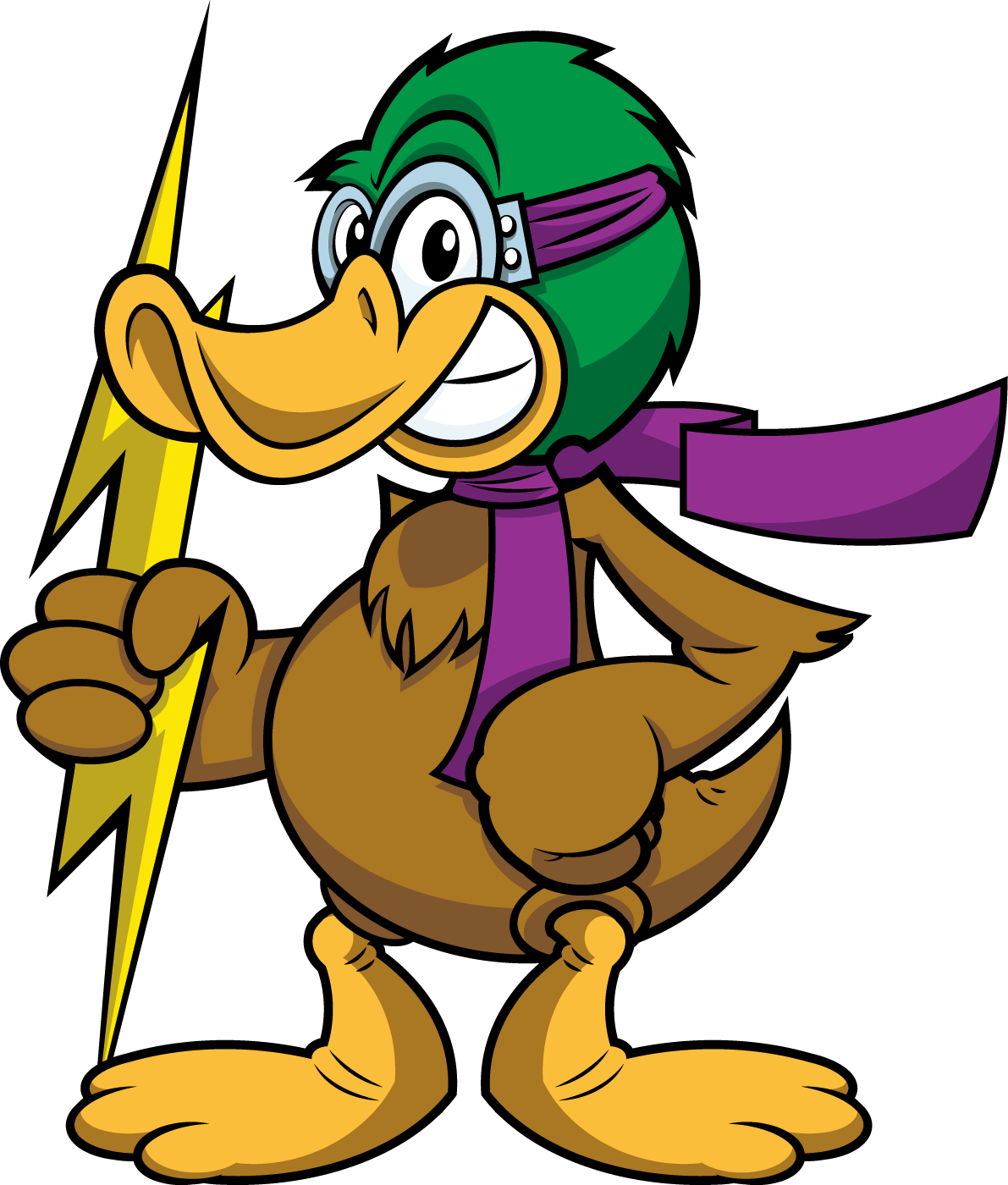 Richland College Thunderduck Mascot Logos - Cartoon Clipart (1191x1400), Png Download