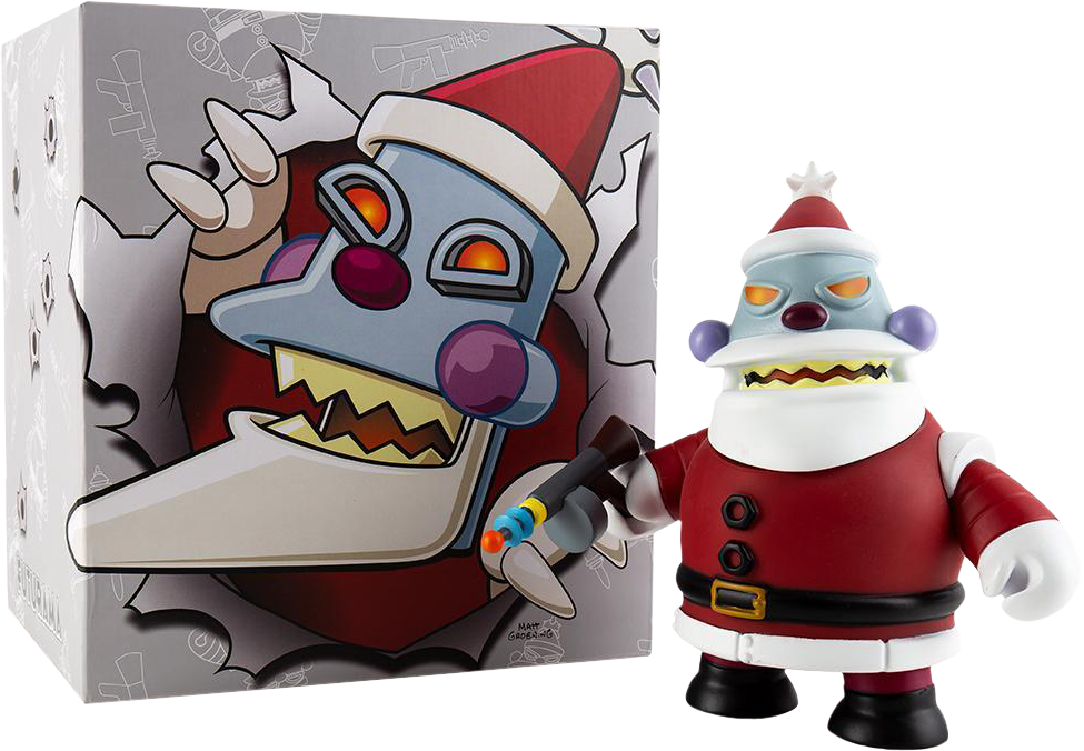 Robot Santa Claus Naughty 6” Vinyl Figure - Kidrobot Futurama Santa Clipart (975x676), Png Download