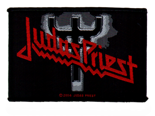Judas Priest Official Patch Logo / Fork Woven Sew-on - Judas Priest Logo Clipart (600x600), Png Download