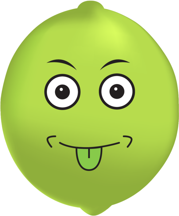 Lime Emoji-18 - Smiley Clipart (1000x1000), Png Download