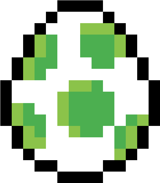 Yoshi-{super Mario Bros}yoshi Egg - Yoshi's Island Egg Sprite Clipart (519x593), Png Download