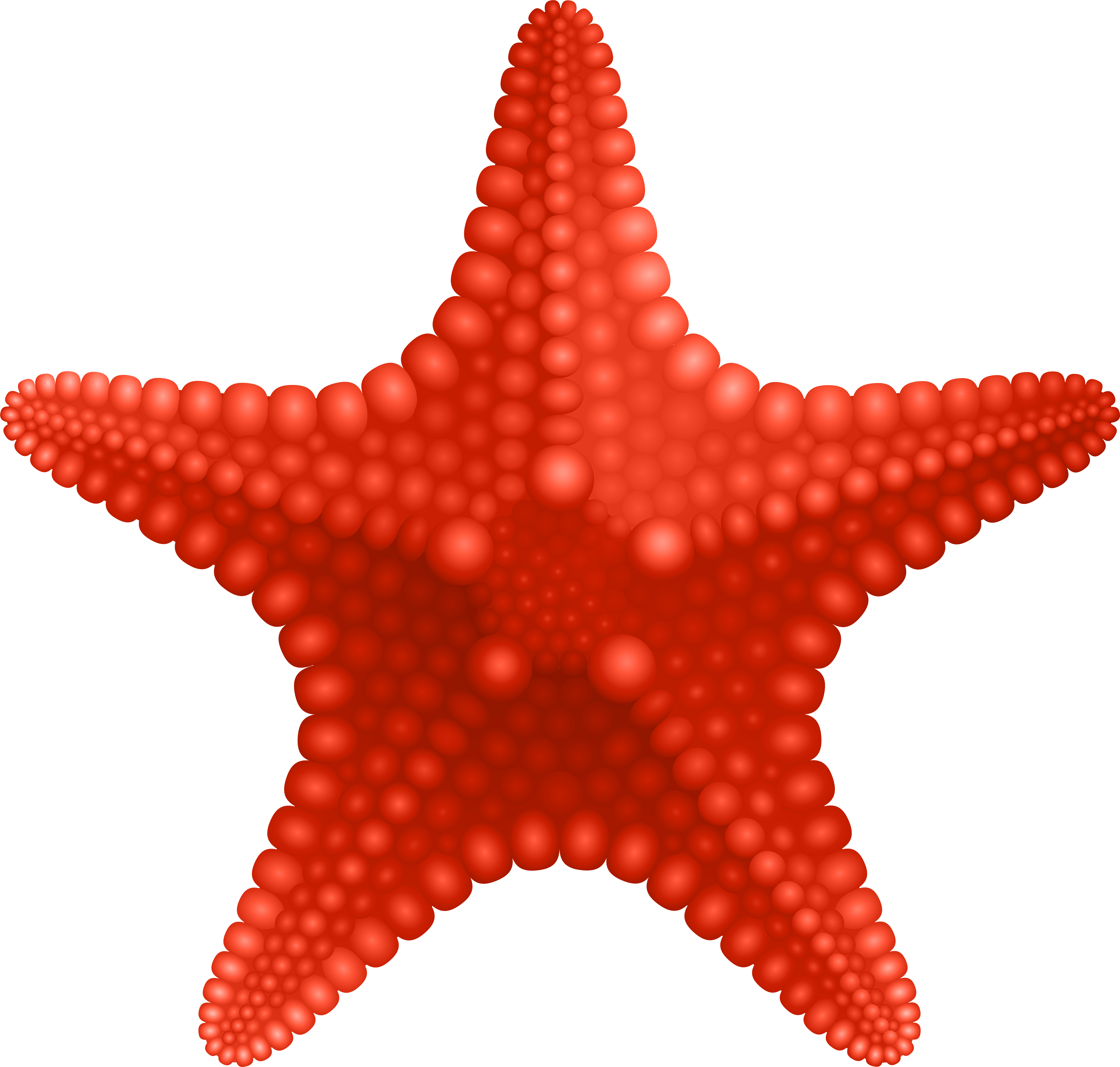 Starfish Png Clipart (8000x7627), Png Download