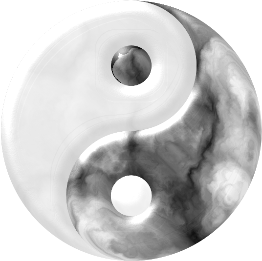 Marbled Yin Yang - Clip Art - Png Download (800x800), Png Download