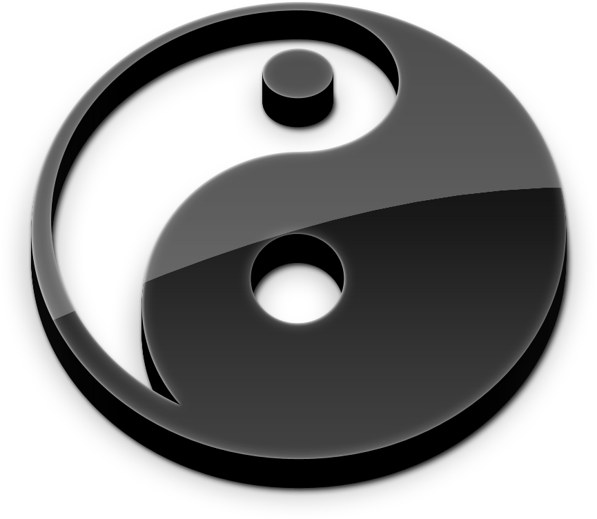 Impressive Wallpapers, F - Yin Yang 3d Png Clipart (1000x1000), Png Download