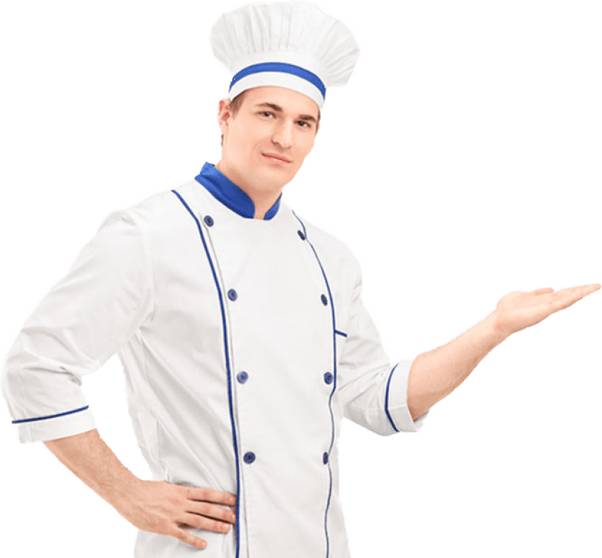 Download Chef Png Images Background - Cooker Man Png Clipart (850x788), Png Download