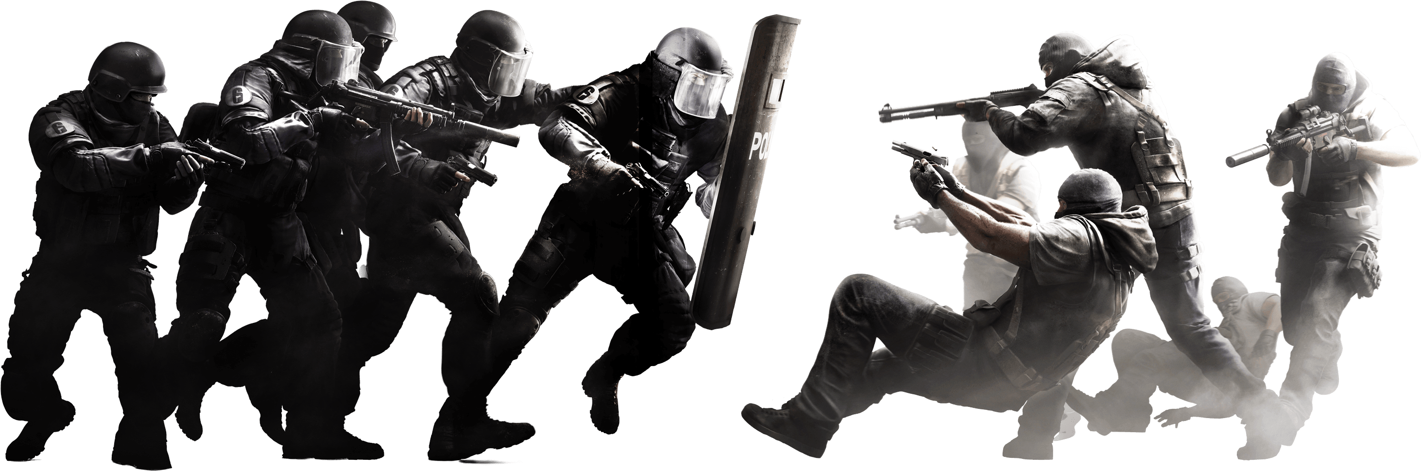 Backwiki - Rainbow 6 Siege Png Clipart (3340x1200), Png Download