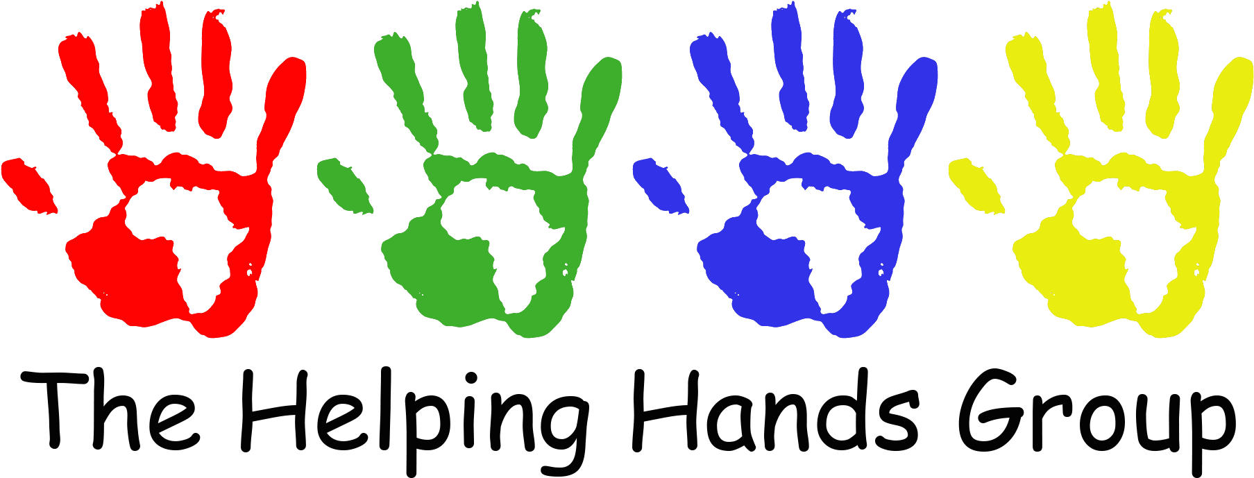 Primary Colors Africa Png - Colorful Helping Hands Png Clipart - Large ...