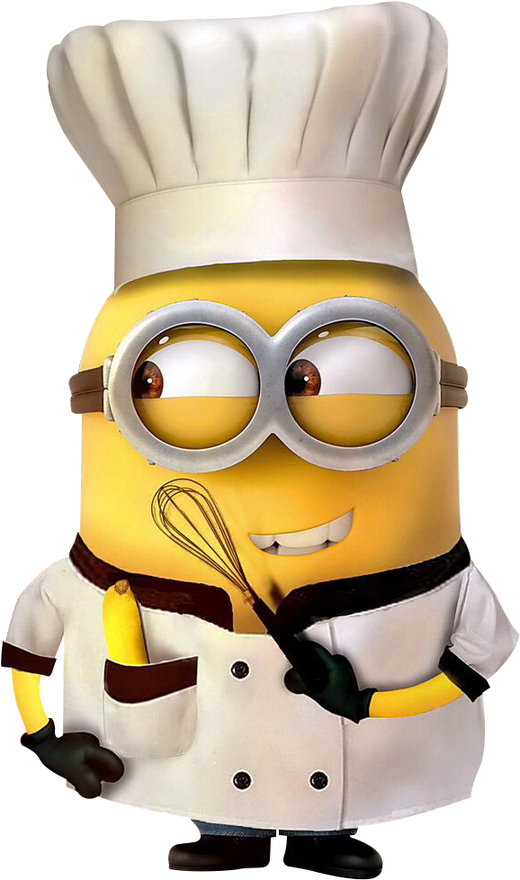 Chef Minions Png - Minion Chef Clipart (640x1016), Png Download