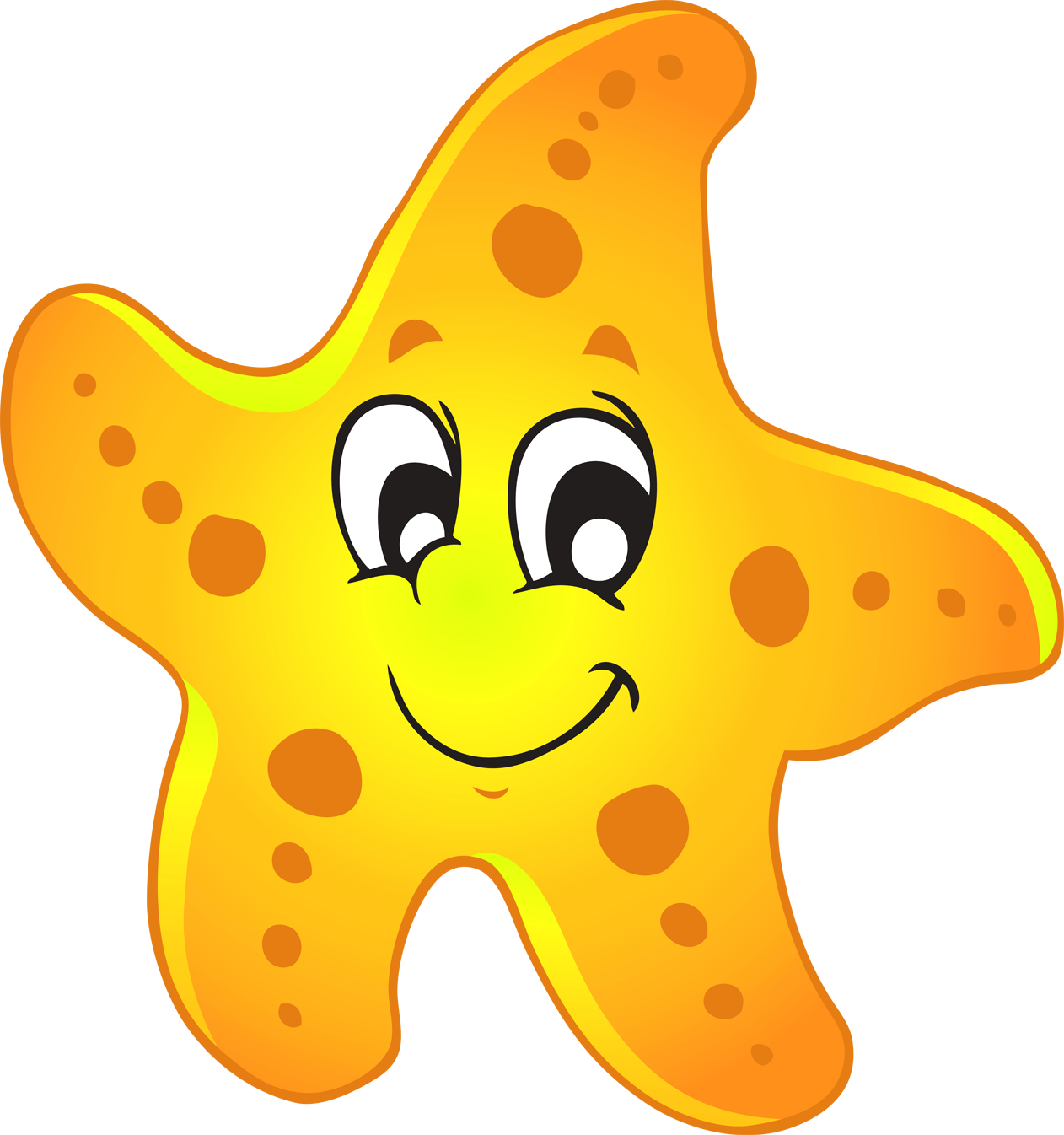Starfish Clip Art Starfish 1262 1346 Transprent Png - Cartoon Star Fish Png Transparent Png (1262x1346), Png Download