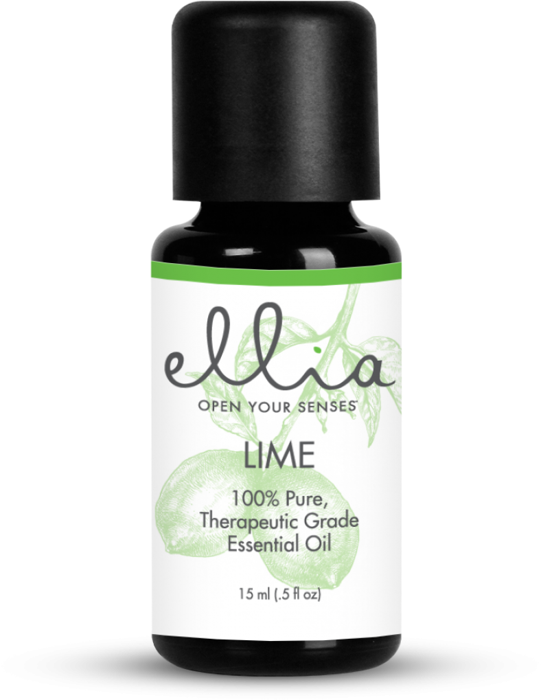 Ellia Lime Essential Oil 15ml Bottle - Homedics Ellia Essential Oil Clipart (1100x1100), Png Download