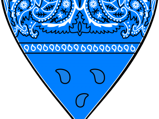 Ninja Clipart Bandana - Blue Bandana Png Transparent Png (640x480), Png Download