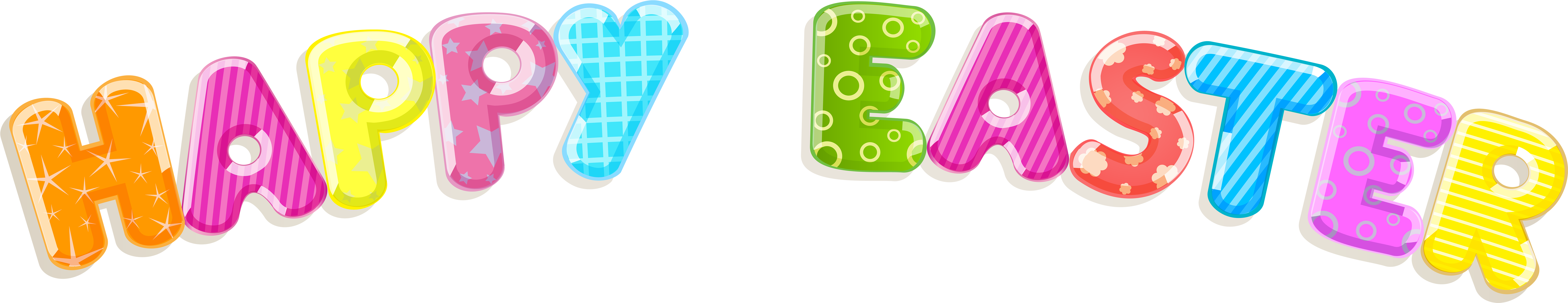 Free Clip Art Happy Easter - Png Download (8000x1603), Png Download